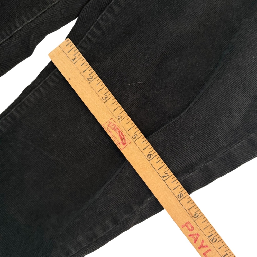 Patagonia Womens 29 Black Organic Cotton Corduroy Slim Straight Leg Pants Cords - Picture 16 of 16